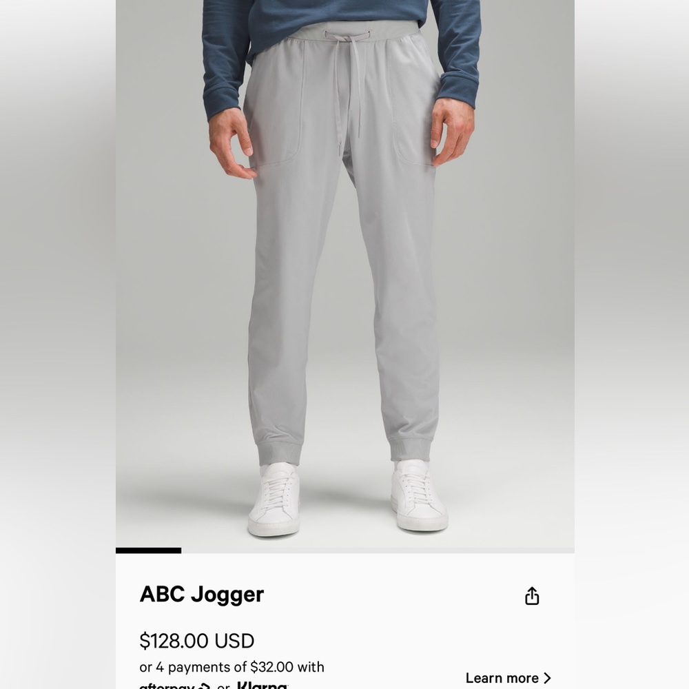 Lululemon ABC joggers.